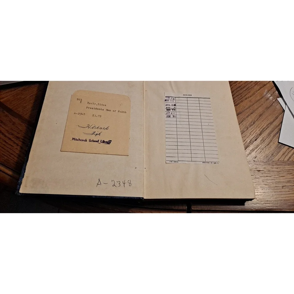 The President's Men Of Faith By Bliss Isely 2nd Edition 1954‎